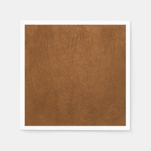 Brown Cowhide Leder Textur aussehen Serviette