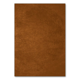 Brown Cowhide Leder Textur aussehen Tischnummer