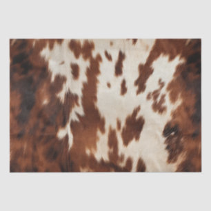 Brown Cream Cowhide Seidenpapier