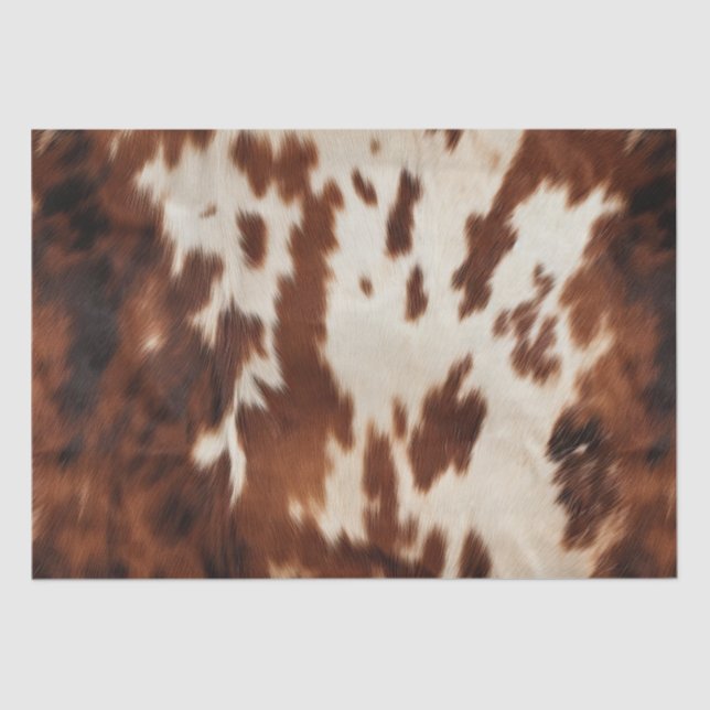 Brown Cream Cowhide Seidenpapier (Vorderseite)