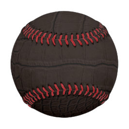 Brown Crocodile Skin Print Baseball