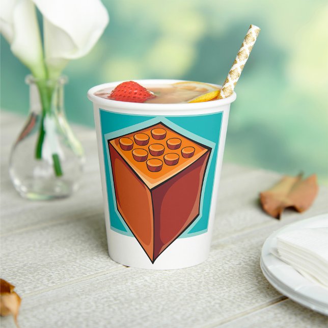Brown Cube Pappbecher (Von Creator hochgeladen)