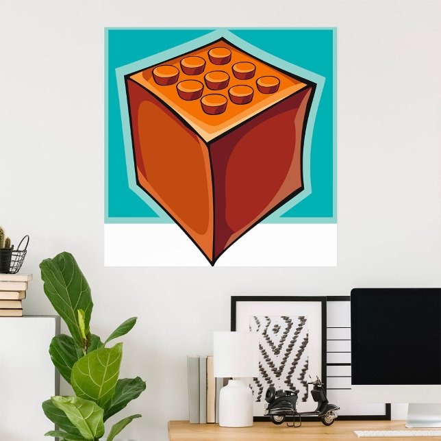 Brown Cube Poster (Von Creator hochgeladen)