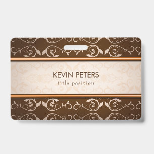 Brown Damask Ausweis