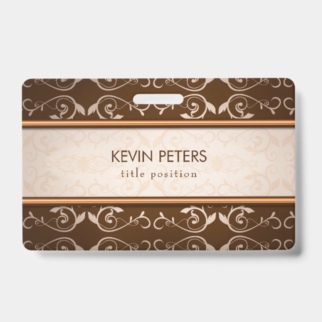 Brown Damask Ausweis (Vorderseite)