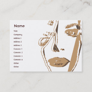 Brown, das - mollig denkt visitenkarte