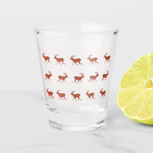 Brown Deer Walking Festivals Muster Schnapsglas (Vorderseite)