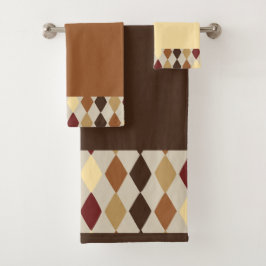 Brown Diamond Badhandtuch Set