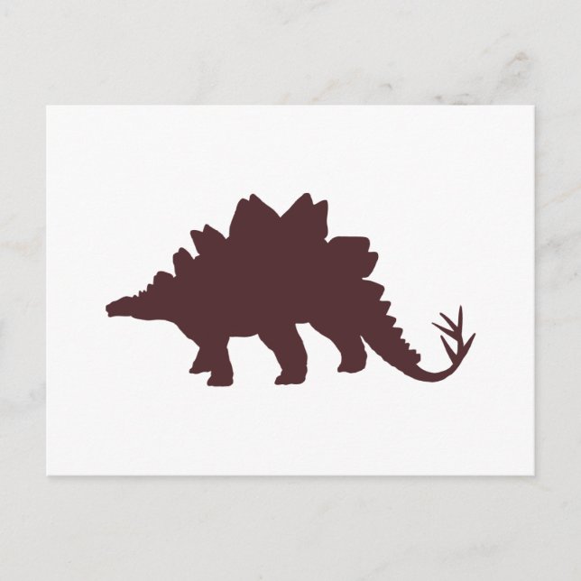 Brown Dinosaur Postkarte (Vorderseite)