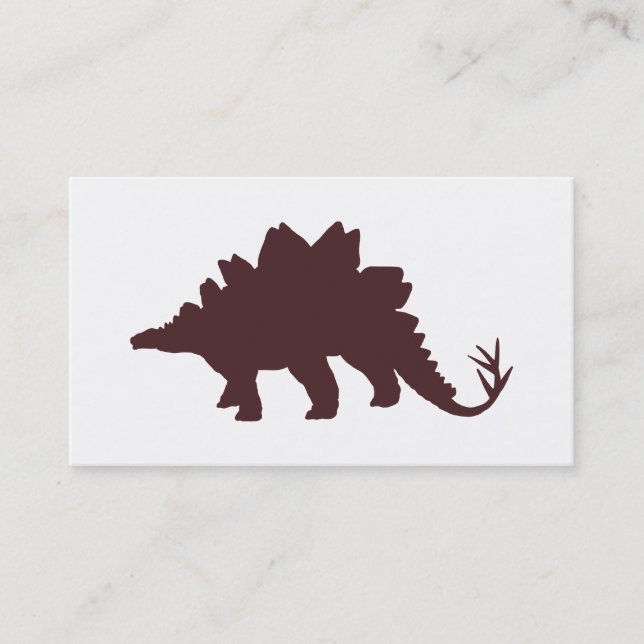 Brown Dinosaur Visitenkarte (Vorderseite)