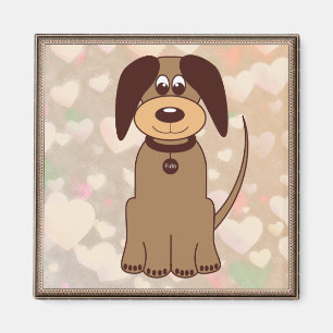 Brown Dog Kühlschrankmagnet Magnet