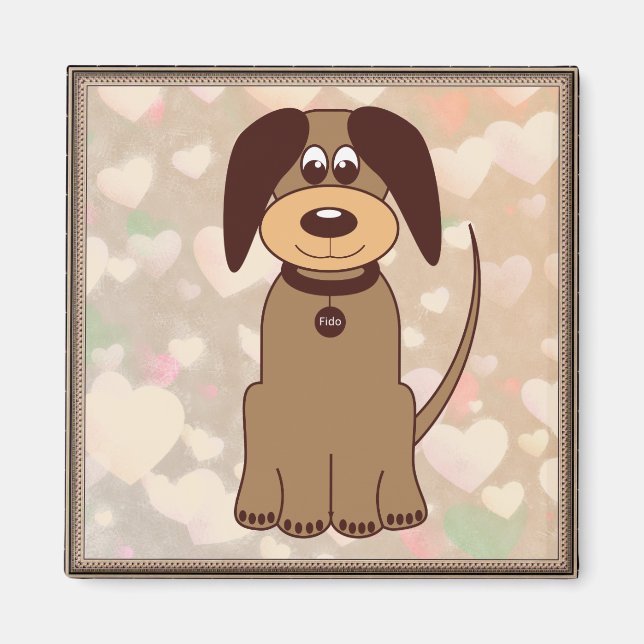 Brown Dog Kühlschrankmagnet Magnet (Vorne)