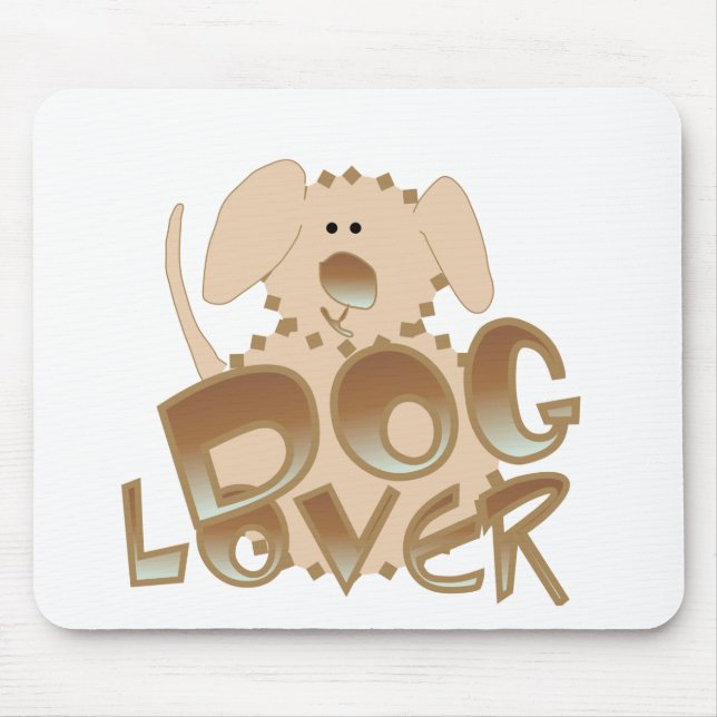 Brown Dog Lover Tshirts und Geschenke Mousepad (Vorne)