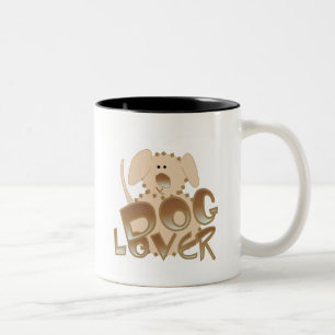 Brown Dog Lover Tshirts und Geschenke Zweifarbige Tasse