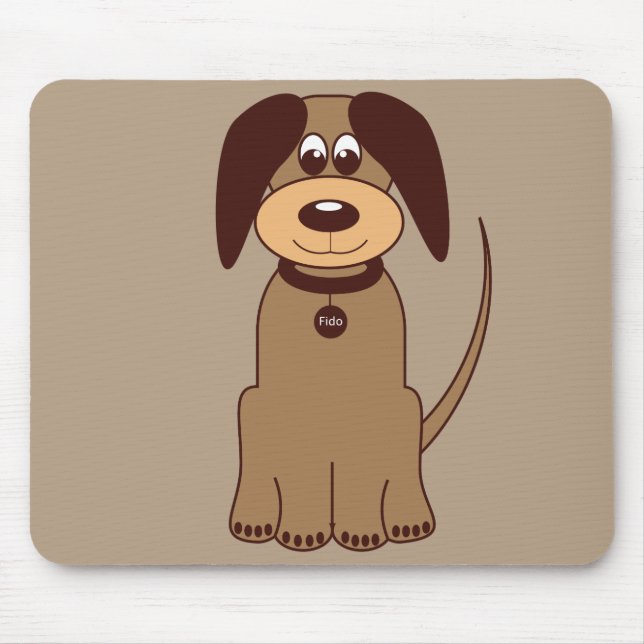 Brown Dog Mousepad (Vorne)