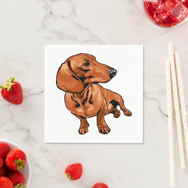 Brown Dog Paper Napkins Serviette (Von Creator hochgeladen)