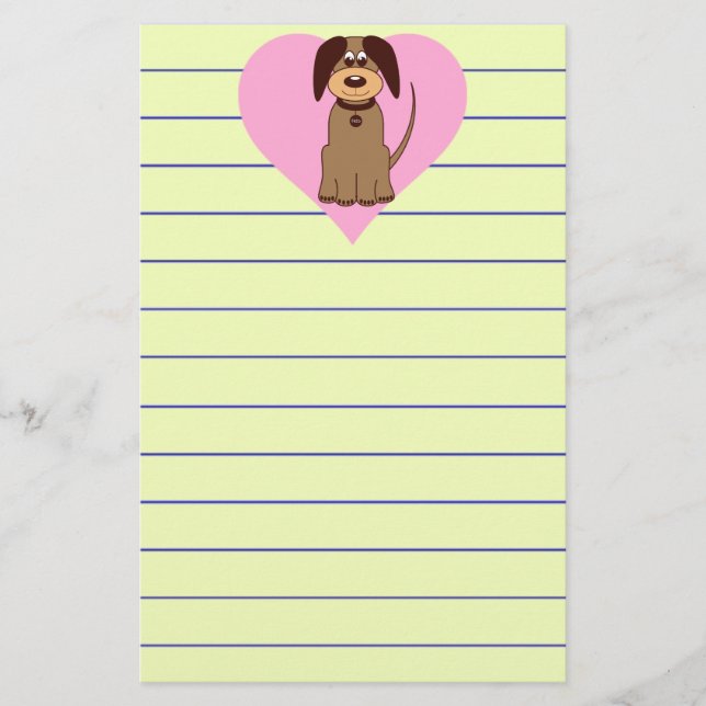 Brown Dog Stationery Briefpapier (Vorderseite)