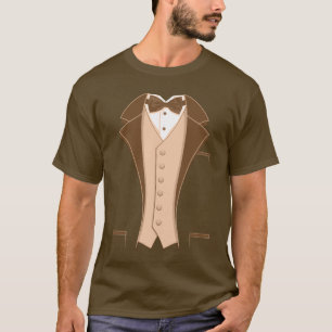 Brown-Druck-Smoking T-Shirt