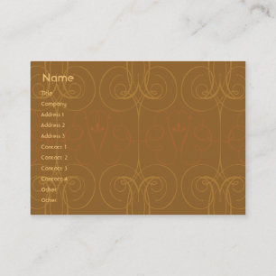 Brown elegant - mollig visitenkarte