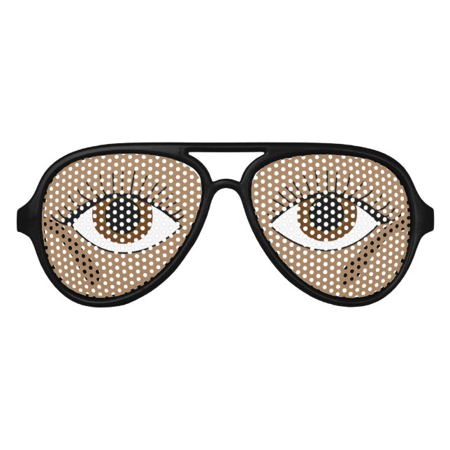 Brown Eyes Partybrille (Vorderseite)