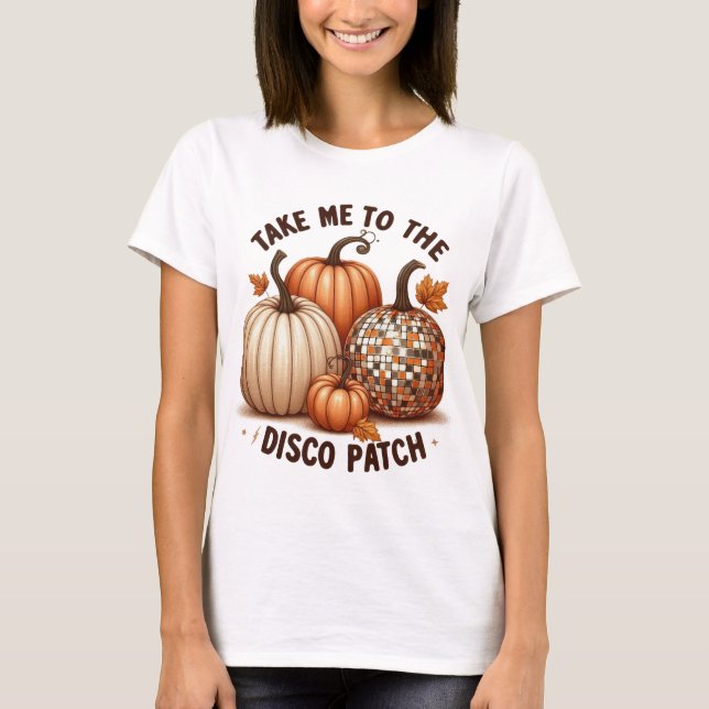 BROWN FALL DISCO PUMPKINS T-Shirt (Vorderseite)