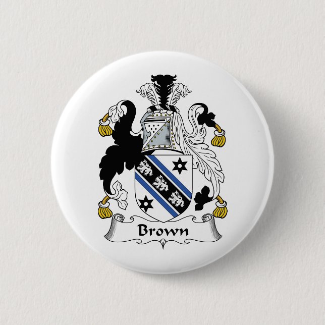 Brown-Familienwappen Button (Vorderseite)