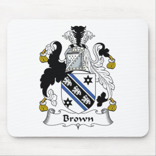 Brown-Familienwappen Mousepad