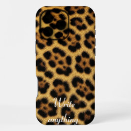 ​Brown Faux Tiger Fur Animal Print iPhone Case 16 Pro Max Hülle