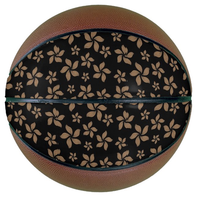 Brown Floral Basketball (Vorderseite)