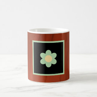 Brown, Floral Coffee Mug Kaffeetasse