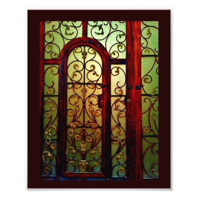 Brown Floral Fotodruck (Vorne)