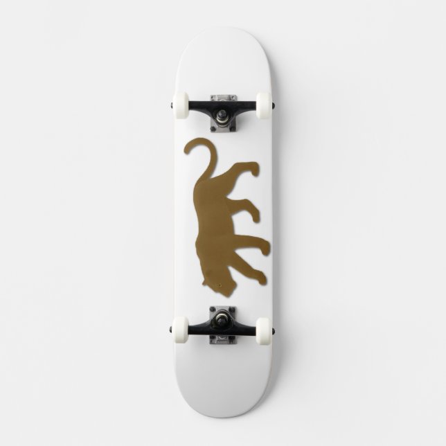 Brown Florida Panther Skateboard (Vorderseite)