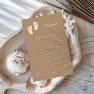 Brown Footprints Gender Game Card