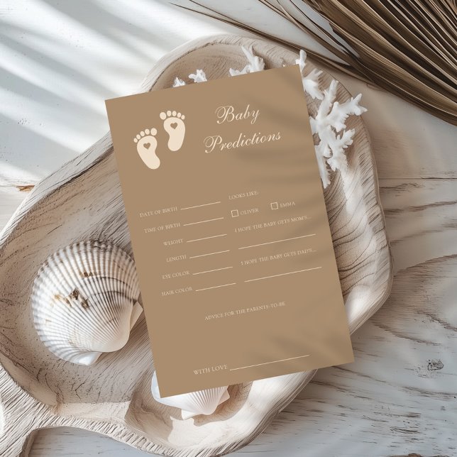 Brown Footprints Gender Offenlegung Baby-Vorhersag (Von Creator hochgeladen)