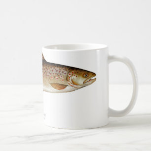 Brown-Forelle-Fisch-Kaffee-Tasse Tasse