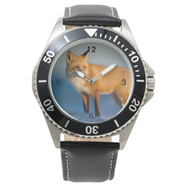 Brown Fox Armbanduhr (Vorderseite)