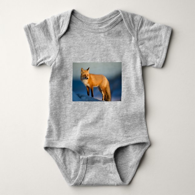 Brown Fox Baby Strampler (Vorderseite)