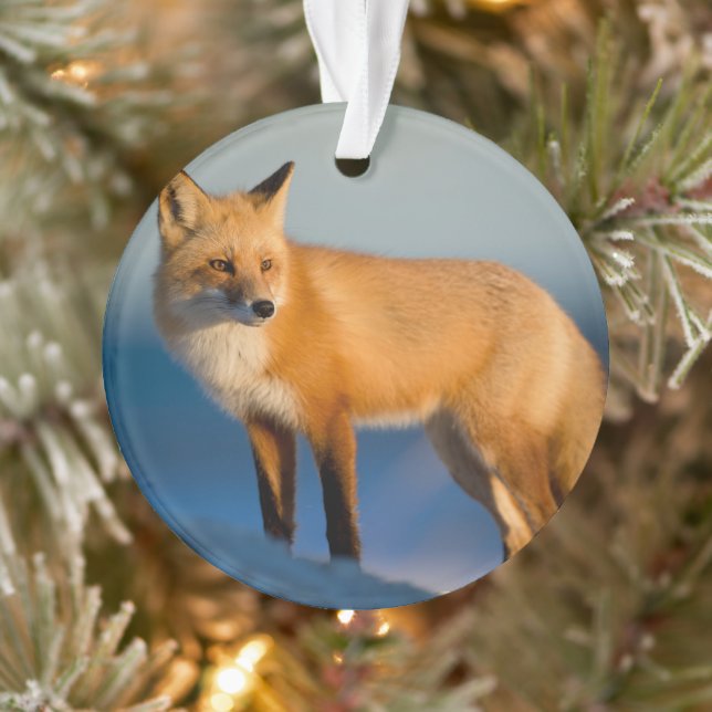 Brown Fox Ornament (Baum)