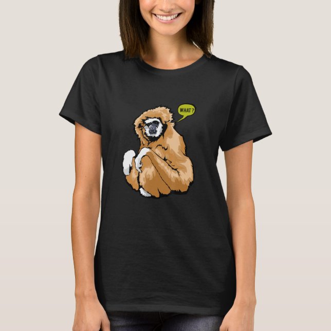 Brown Gibbon Monkey T-Shirt (Vorderseite)