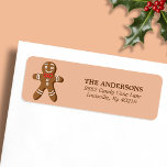 Brown Gingerbread Man Christmas Rücksendeadresse<br><div class="desc">Fügen Sie Ihren Weihnachtskarten eine süße Touch hinzu,  die mit den braunen Lebkuchenmännern-Rücksendeadressen-Aufklebern verpackt wird. Diese Labels mit einer bezaubernden Handschrift und einem individuell anpassbaren Adressfeld sind ideal,  um mit jedem Poststück den Feiertagsjubiläum zu verbreiten. Ideal für Ihre Urlaubskorrespondenz,  machen diese bezaubernden Labels Ihre Weihnachtsgrüße noch festlicher.</div>