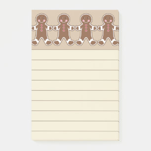 Brown Gingerbrot Post It Notes Post-it Klebezettel