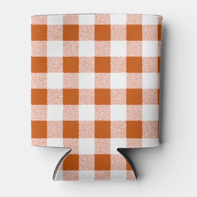 Brown Gingham Karo Dosenkühler (Vorderseite)