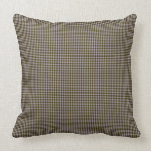 Brown-Gingham-Karo-Innenkissen 20x20 Kissen