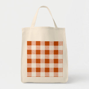 Brown Gingham Karo Pattern Tragetasche