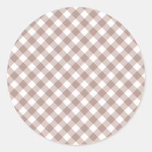 Brown Gingham Pattern