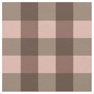 Brown Gingham Stoff