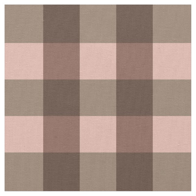 Brown Gingham Stoff (Nahaufnahme)