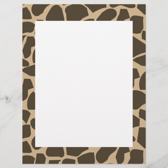 Brown Giraffe Muster Print (Vorderseite)