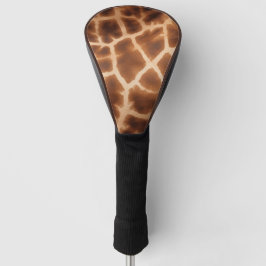 Brown Giraffe Print Golf Headcover