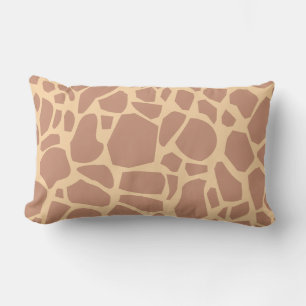 Brown Giraffe Print Lumber Pillow Lendenkissen